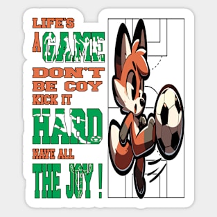 Soccer Coyote Spirit - Unleash Your Potential Sticker